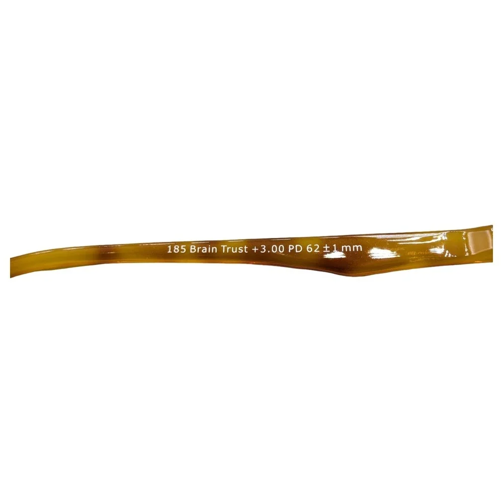 Peepers‎ Brain Trust Honey Tortoise Reading Glasses +3.00 Round Retro 185300
